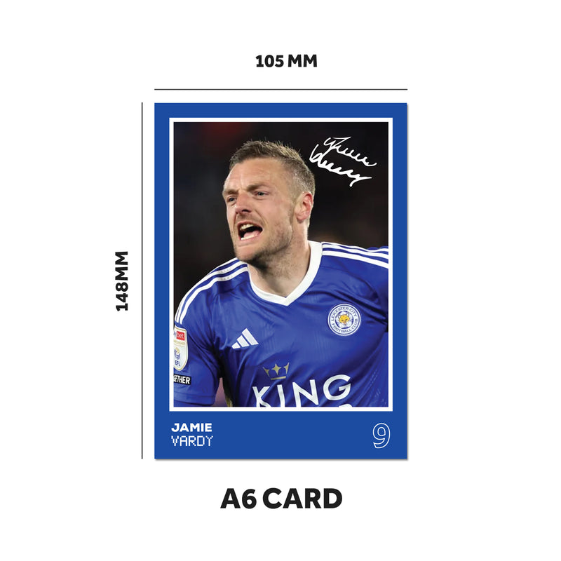 Leicester City Players SIGNED A6 Poster Pack 2 - 6 Autographed Poster Print Cards (Winks, Ndidi, Pereira, Vardy, Hermanson, Nistelrooy)