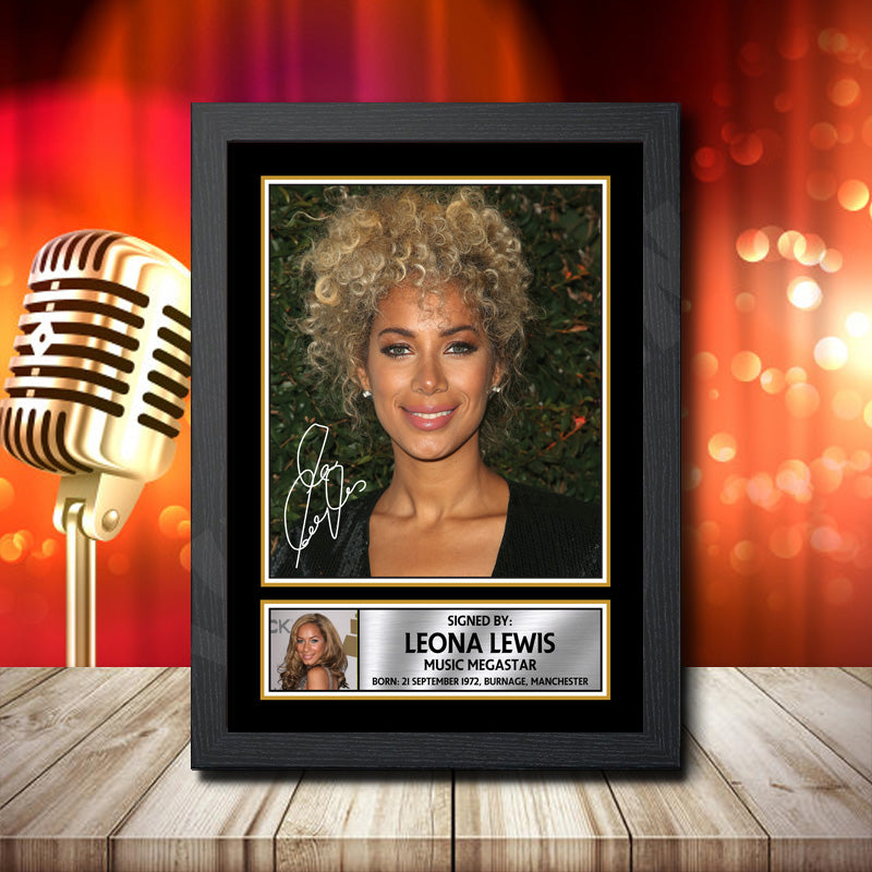 Leona Lewis – Printed Signature Music Star Print – Leona Lewis