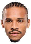 Leroy Sané Face Mask – Germany Football Player Inspired Card Face Mask, Soccer Fan Party Accessory, Sports Supporter Prop, Football Gift