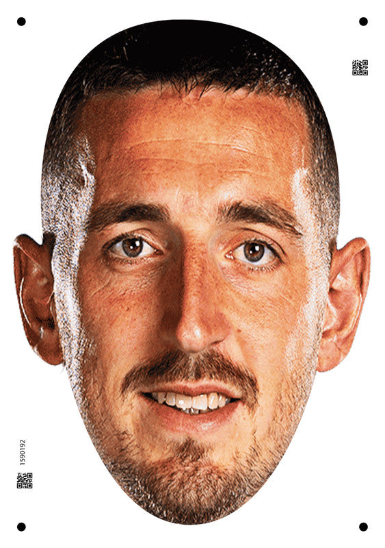 Lewis Dunk England Euros 2024 Celebrity Face Mask Fancy Dress - High-Quality Cardboard Masks for Any Occasion