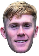 Lewis Hall Face Mask 2026 – England Football Player Celebrity Card Face Mask – Celebrity Mask for Stag Do, Hen Night, Fancy Dress & Costume Parties – Funny Adult Card Mask