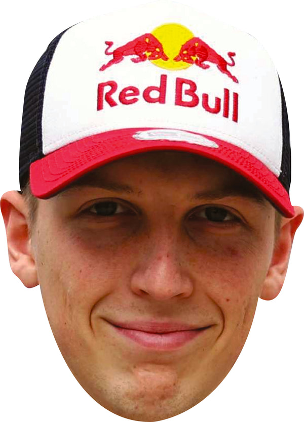 Liam Lawson Cap Facemask – F1 Motorsport Celebrity Card Face Mask – Celebrity Mask for Stag Do, Hen Night, Fancy Dress & Costume Parties