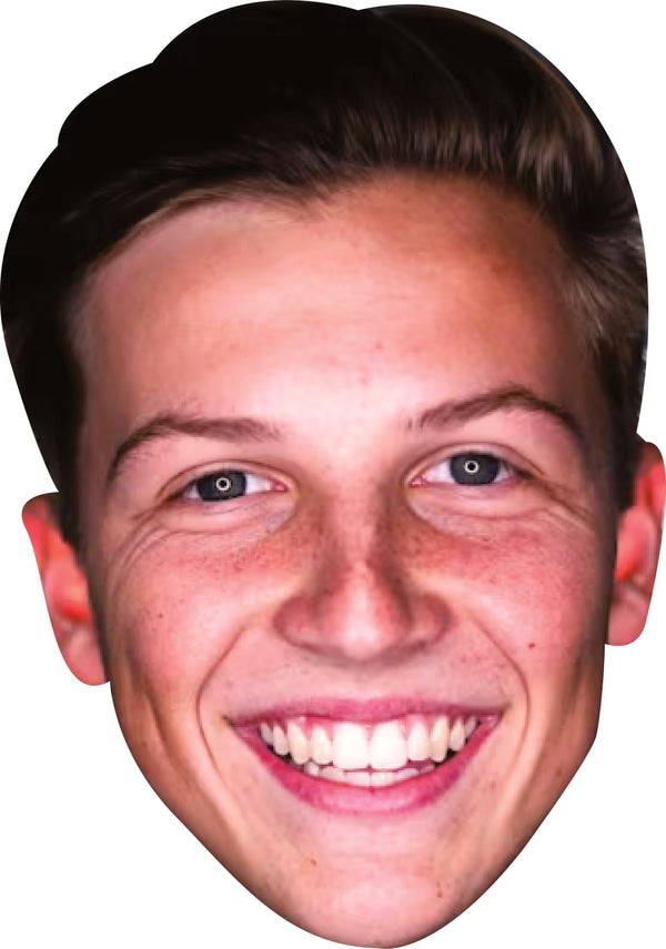 Liam Lawson Facemask – F1 Motorsport Celebrity Card Face Mask – Celebrity Mask for Stag Do, Hen Night, Fancy Dress & Costume Parties