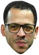 Liam Rosenior Chelsea Face Mask – Chelsea Manager Celebrity Card Mask – Celebrity Mask for Stag Do, Hen Night, Fancy Dress & Costume Parties – Funny Adult Card Mask