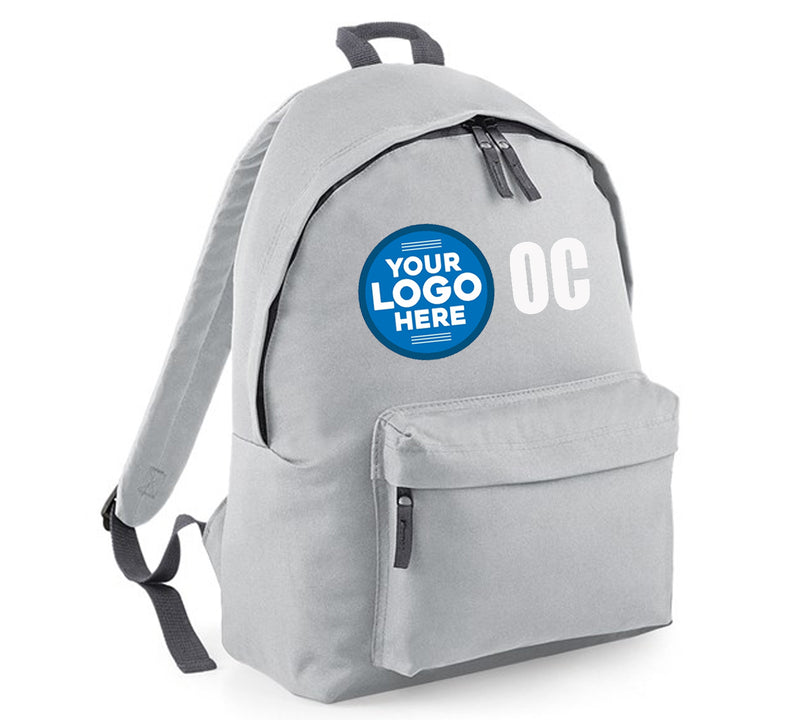 CUSTOM PRINTED BACKPACK SCHOOL ANY LOGO AND/ OR INITIALS FULLY PERSONALISED