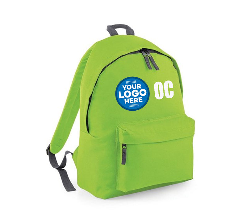 CUSTOM PRINTED BACKPACK SCHOOL ANY LOGO AND/ OR INITIALS FULLY PERSONALISED