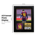 Lionel Messi Barcelona Signed Poster Print – FC Barcelona Football Wall Art – Printed Autograph Soccer Memorabilia – Barca Fan Bedroom Decor Gift
