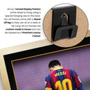 Lionel Messi Barcelona Signed Poster Print – FC Barcelona Football Wall Art – Printed Autograph Soccer Memorabilia – Barca Fan Bedroom Decor Gift