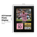 Lionel Messi Inter Miami Signed Poster Print – Football Wall Art – Printed Autograph Soccer Memorabilia – Inter Miami CF Fan Bedroom Decor Gift