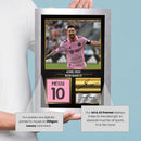 Lionel Messi Inter Miami Signed Poster Print – Football Wall Art – Printed Autograph Soccer Memorabilia – Inter Miami CF Fan Bedroom Decor Gift