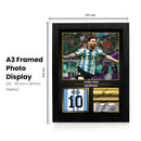 Lionel Messi Argentina Signed Poster Print – Football Wall Art – Printed Autograph Soccer Memorabilia – Argentina National Team Fan Decor Gift