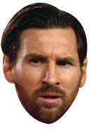 Lionel Messi Face Mask – Argentina Soccer Legend Inspired Card Face Mask, Football Fan Party Accessory, Match Day Photo Booth Prop, Sports Supporter Gift