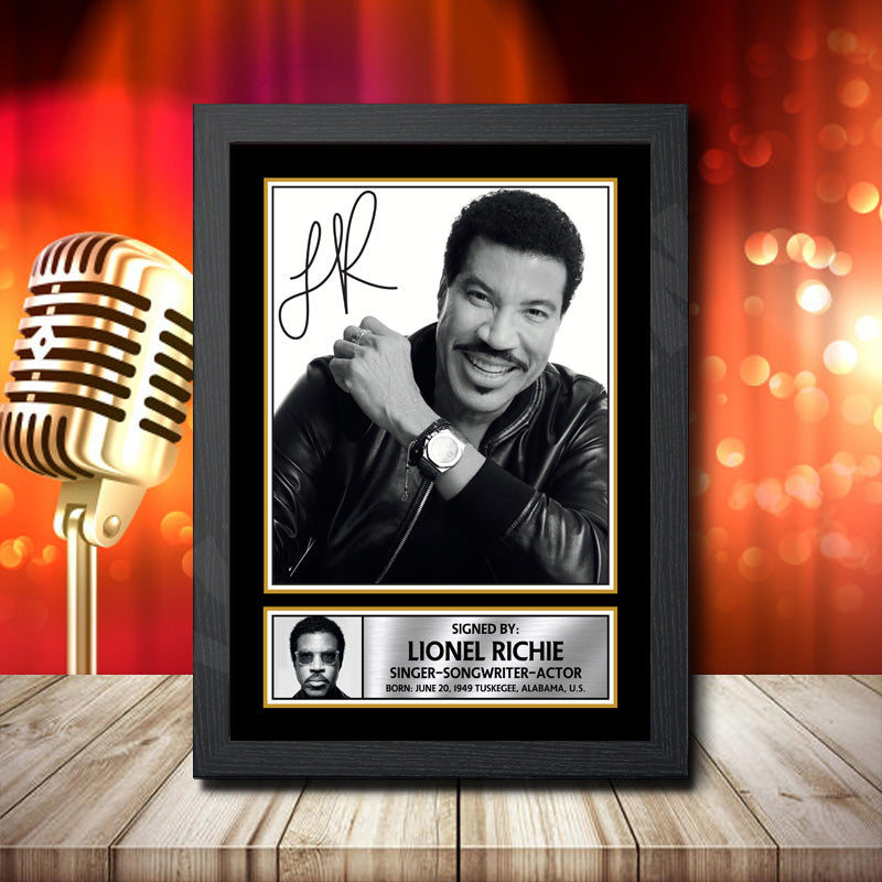 Lionel Richie 1 – Printed Signature Music Star Print – Lionel Richie 1