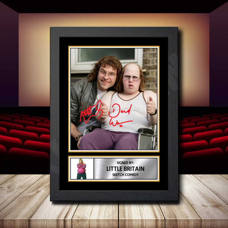 Little Britain Printed Signature Movie Star Poster Print Framed Wall Art Gift – Little Britain Printed Signature Movie Star Poster Print