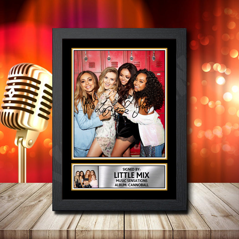 Little Mix Cannoball 2 Printed Signature Music Star Poster Print Framed Wall Art Gift – Little Mix Cannoball 2 Printed Signature Music Star Poster Print