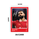 Liverpool Players SIGNED A6 Poster Pack 2 - 6 Autographed Poster Print Cards (Salah, Trent, Dijik, Mac Allister, Allison, Slot)