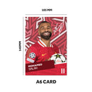 Liverpool Players SIGNED A6 Poster Pack - 6 Autographed Poster Print Cards (Salah, Trent, Dijik, Mac Allister, Allison, Slot)