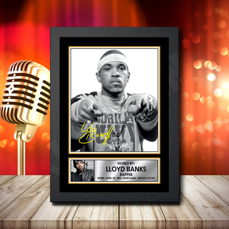 Lloyd Banks 2 – Printed Signature Music Star Print – Lloyd Banks 2
