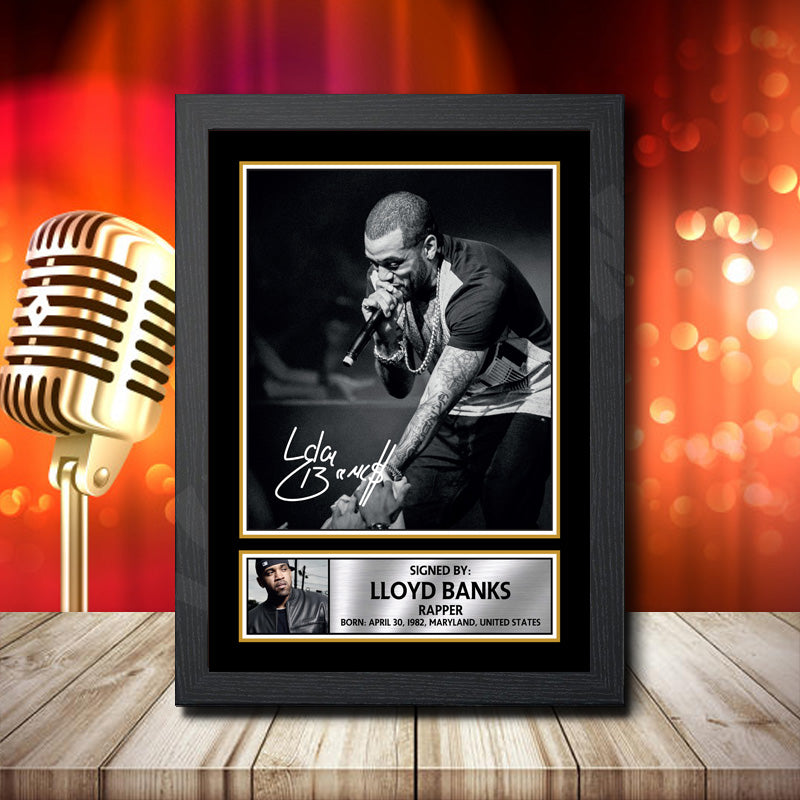 Lloyd Banks 1 – Printed Signature Music Star Print – Lloyd Banks 1