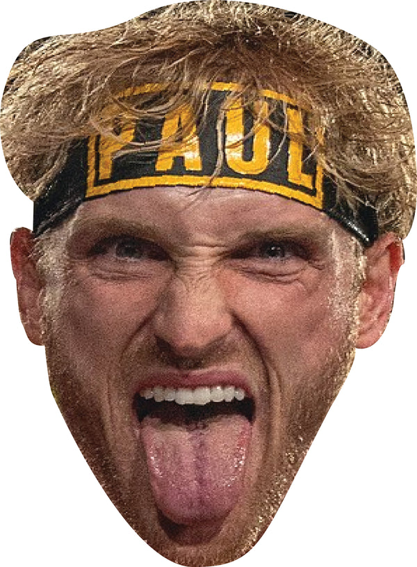 Logan Paul Wrestler – Realistic Cardboard Celebrity Mask for Stag Do, Hen Do, Fancy Dress & Costume Parties – Fun Party Disguise