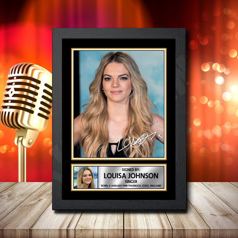Louisa Johnson 2 – Printed Signature Music Star Print – Louisa Johnson 2