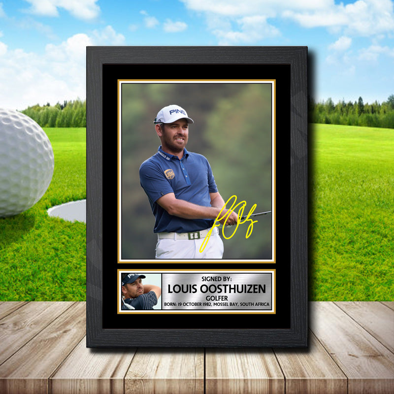 Louis Oosthuizen 2 Printed Signature Golfer Star Poster Print Framed Wall Art Gift – Louis Oosthuizen 2 Printed Signature Golfer Star Poster Print