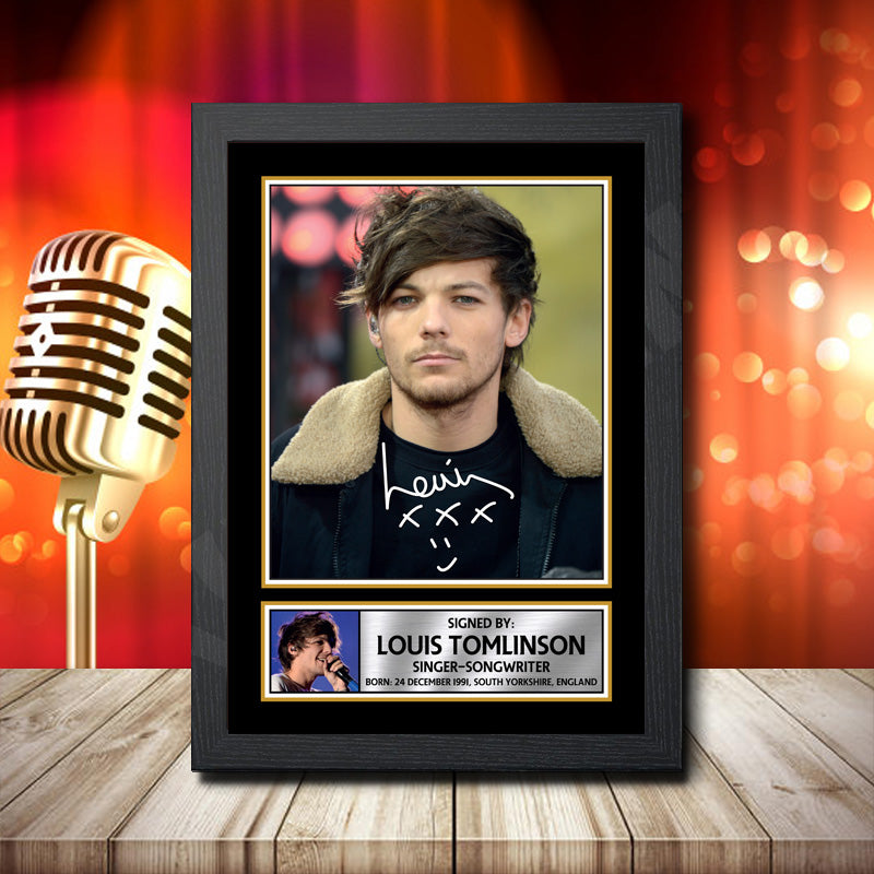 Louis Tomlinson 2 – Printed Signature Music Star Print – Louis Tomlinson 2