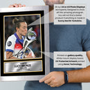 Lucy Bronze Printed Signed Poster Print – England Lionesses Euro Champions 2025 Trophy Celebration Wall Art – Women’s Football Memorabilia Collectible