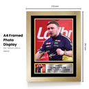 Luke Littler Printed Signed Poster Print – World Matchplay Champion Darts Wall Art – Autograph Style Sports Memorabilia Collectible