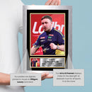 Luke Littler Printed Signed Poster Print – World Matchplay Champion Darts Wall Art – Autograph Style Sports Memorabilia Collectible