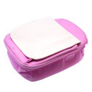 Personalised School Kids Lunch Box - Any Image And Text You Want - High Quality Personalised Lunch Bag - 4cm x 19.5cm x 10cm - Pink Canvas