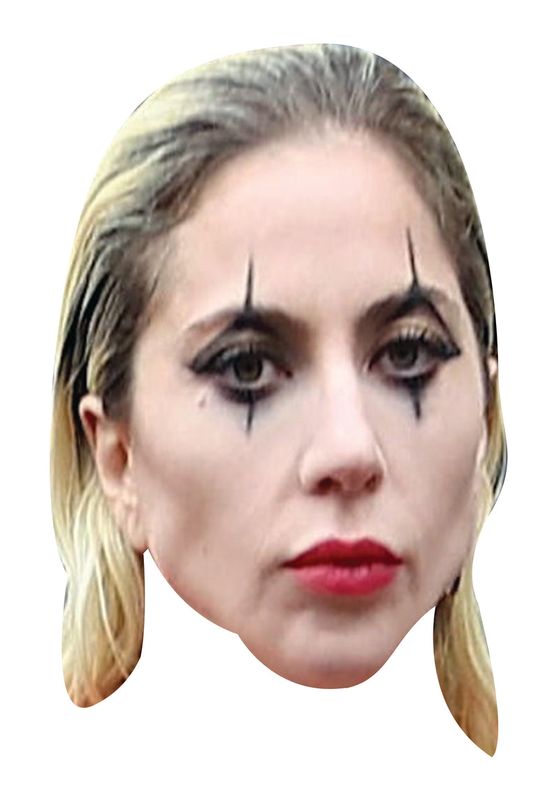 Lady Gaga Joker Celebrity Face Mask Fancy Dress Cardboard Costume Mask