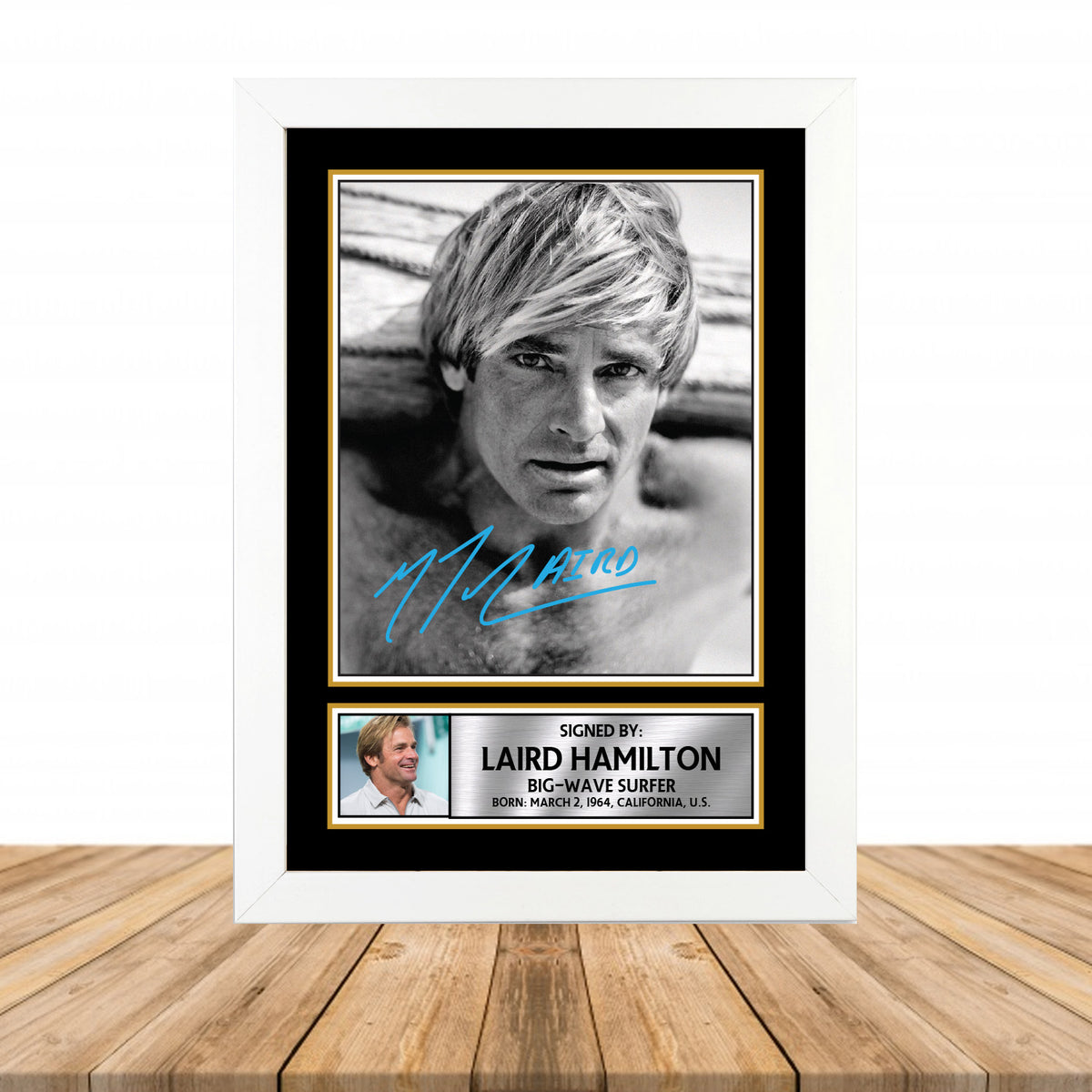 Laird Hamilton M869 Television Printed Signature Poster Print Gift