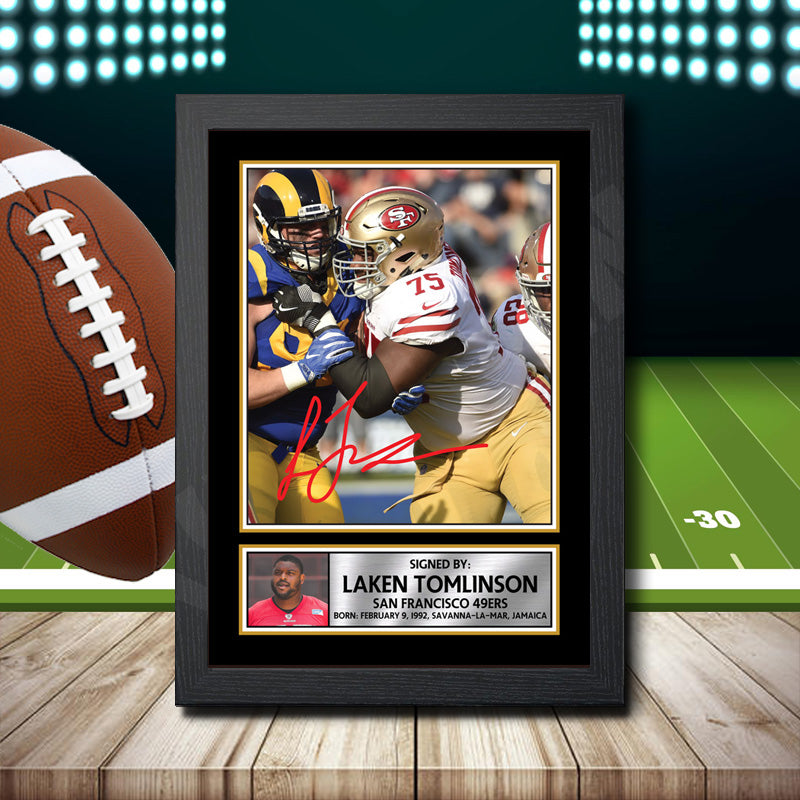 Laken Tomlinson – Printed Signature NFL Star Print – Laken Tomlinson