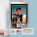 Lamine Yamal V1 Signed Autograph Poster Print – FC Barcelona Wonderkid – Football Gift for Fans & Collectors