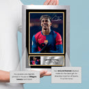 Lamine Yamal V2 Signed Autograph Poster Print – FC Barcelona Wonderkid – Football Gift for Fans & Collectors