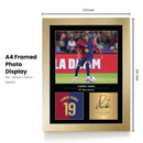 Lamine Yamal Signed Poster Print – FC Barcelona Tribute Wall Art with Signature & Jersey Number – Spain Winger Memorabilia for Fans & Collectors