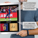 Lamine Yamal Signed Poster Print – FC Barcelona Tribute Wall Art with Signature & Jersey Number – Spain Winger Memorabilia for Fans & Collectors