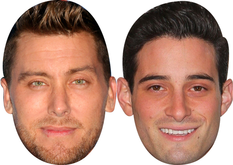 Lance Bass and Michael Turchin Celebrity Couple Party Face Mask Pack