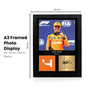 Lando Norris Signed Poster Print – McLaren Formula 1 Champion Tribute Wall Art with Signature & Racing Number 4 – British Driver Memorabilia for F1 Fans & Collectors