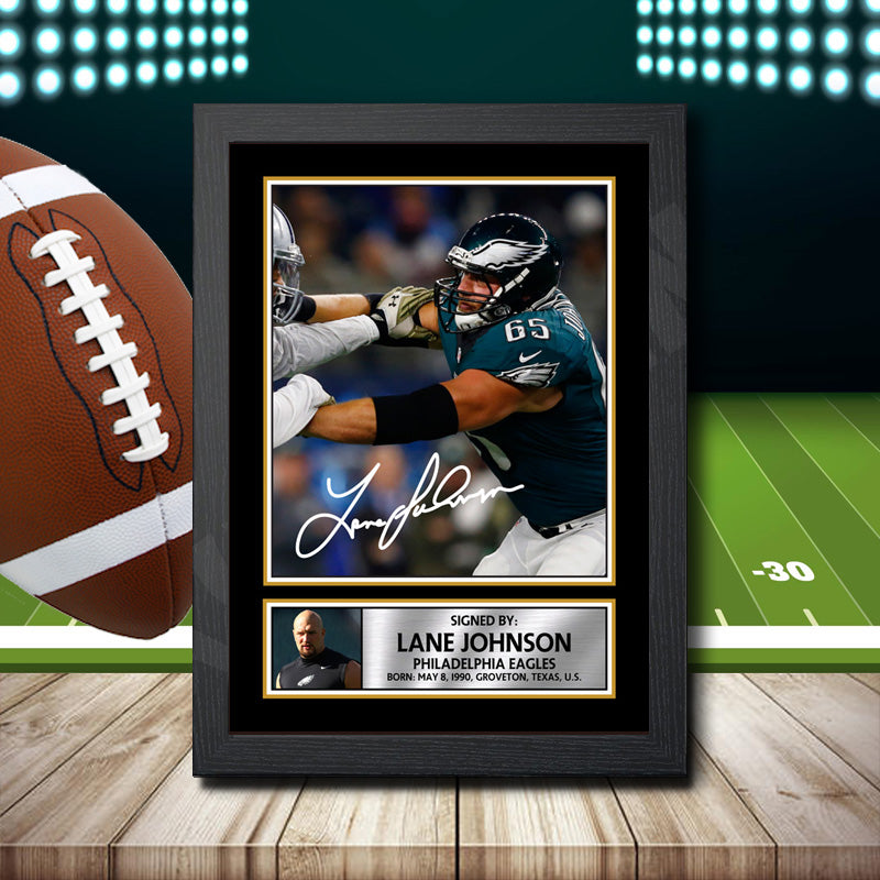 Lane Johnson – Printed Signature NFL Star Print – Lane Johnson
