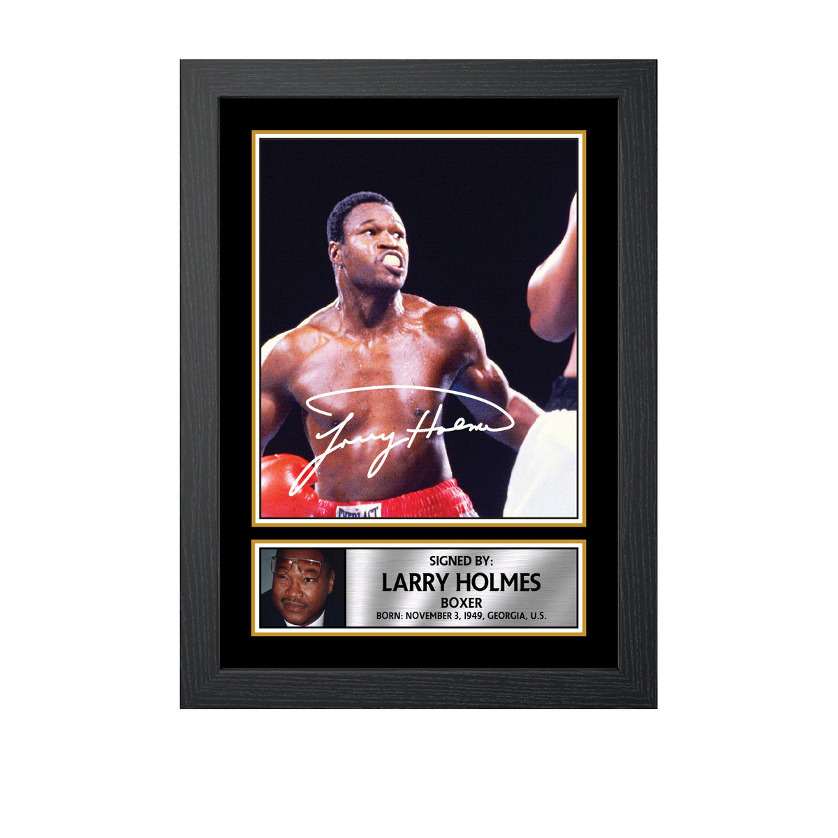 Larry Holmes M741 Boxing Printed Signature Poster Print Gift