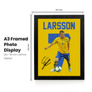 Sebastian Larsson Signed Poster Print – Sweden National Team Midfield Tribute Wall Art with Signature & Jersey Number 7 – Scandinavian Football Memorabilia for Fans & Collectors