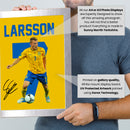 Sebastian Larsson Signed Poster Print – Sweden National Team Midfield Tribute Wall Art with Signature & Jersey Number 7 – Scandinavian Football Memorabilia for Fans & Collectors