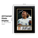 Lauren James Poster Print – England Lionesses & Chelsea Winger  – Framed or Unframed – Gift for Women’s Football Fans