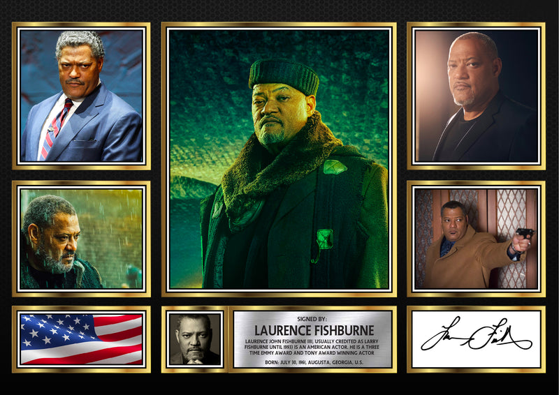 Laurence Fishburne - Signed Autographed Television Star Print