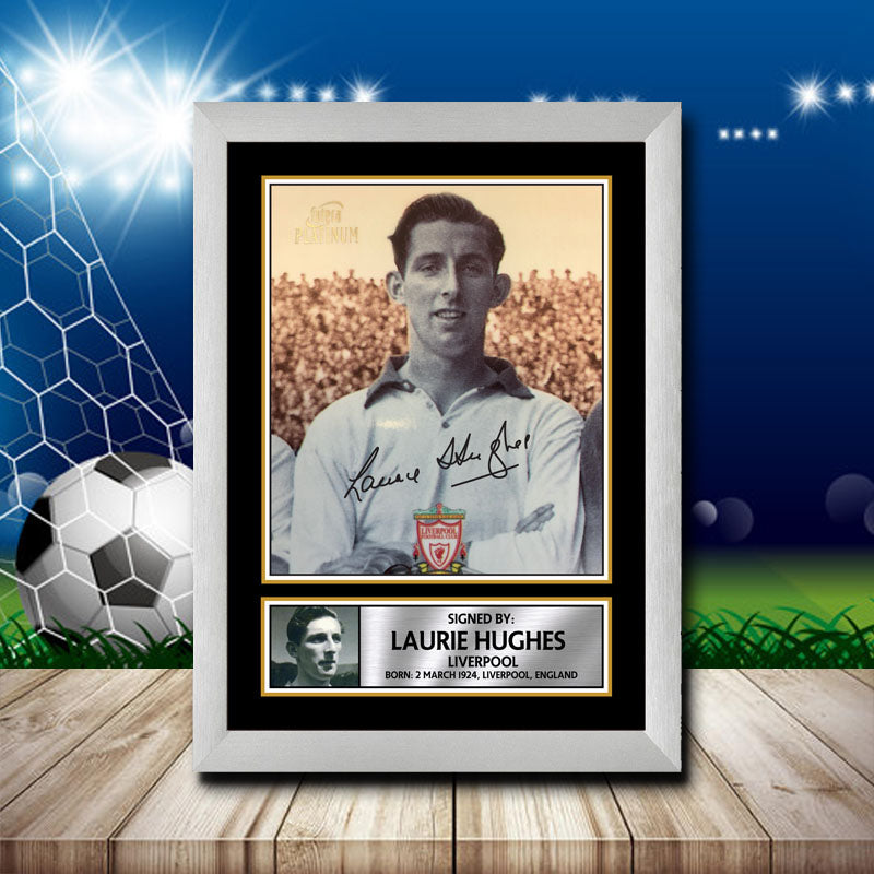 Laurie Hughes 2 Printed Signature Footballers Star Poster Print Framed Wall Art Gift – Laurie Hughes 2 Printed Signature Footballers Star Poster Print