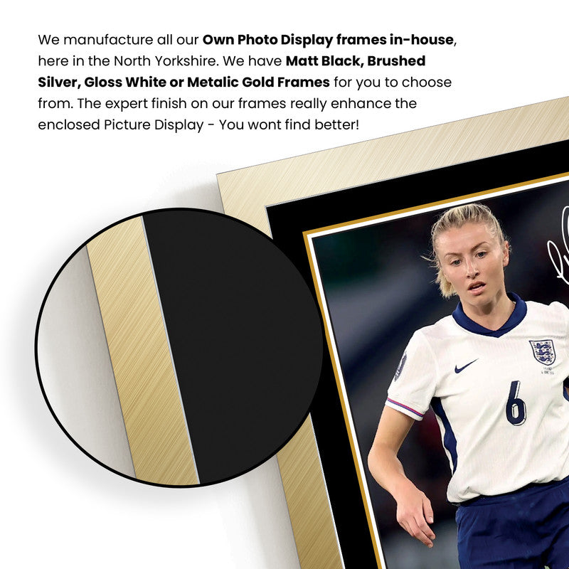 Leah Williamson Poster Print – England Lionesses & Arsenal Captain  – Framed or Unframed – Gift for Women’s Football Fans