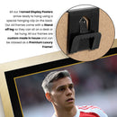 Leandro Trossard Printed Signed Poster – Arsenal FC & Belgium Midfielder Tribute Wall Art with Jersey & Bio Plaque – Premier League Football Memorabilia for Fans & Collectors