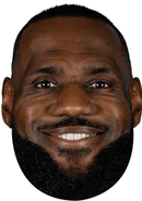 Lebron James C Celebrity Face Mask Fancy Dress Cardboard Costume Mask